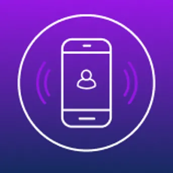 Icono de un smartphone con una notificación de timbre