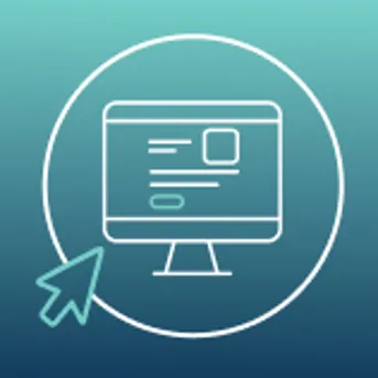 Ilustración de una pantalla de ordenador con cursor